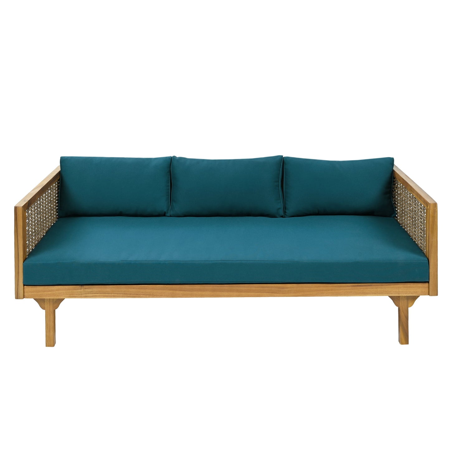 Claremont - 3 Seater Daybed Teak Acacia Wood Water Resistant Cushions