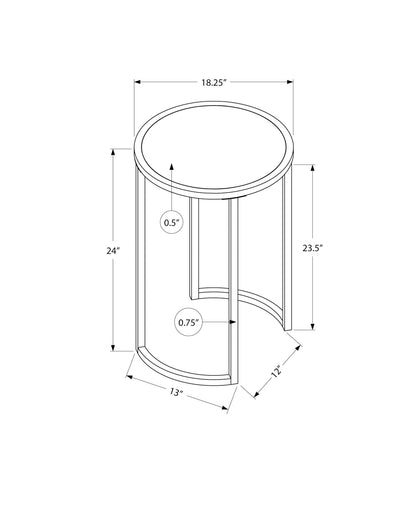 Round Accent Side Table, Contemporary & Modern