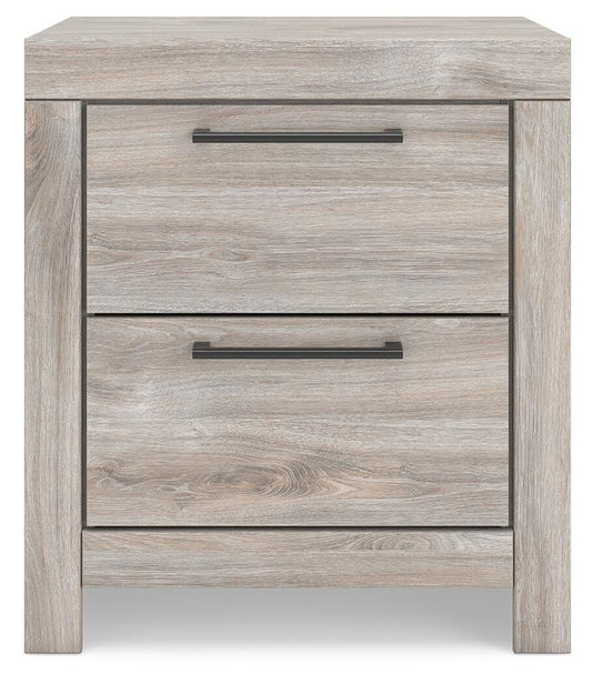 Broachmyn - Two Drawer Night Stand - Gray - Wood