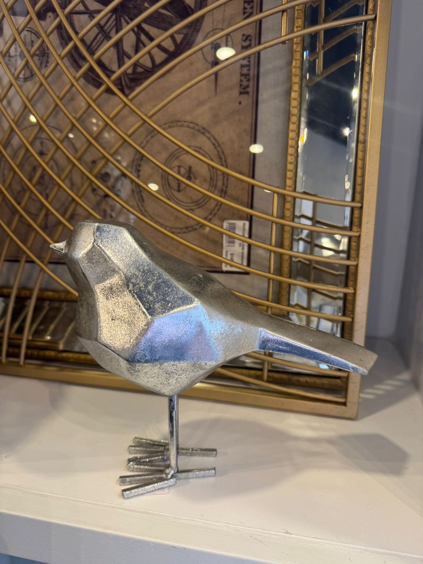 MISCELLANEOUS HOME ACCESSORIES 153- Silver Bird Sulpture