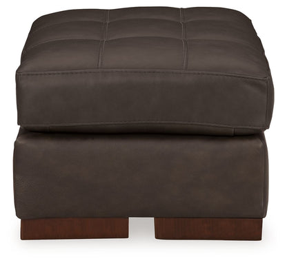 Luigi - Thunder - Ottoman - Leather Match