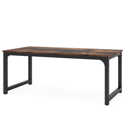 Rectangular Kitchen & Dining Room Table - Brown / Black