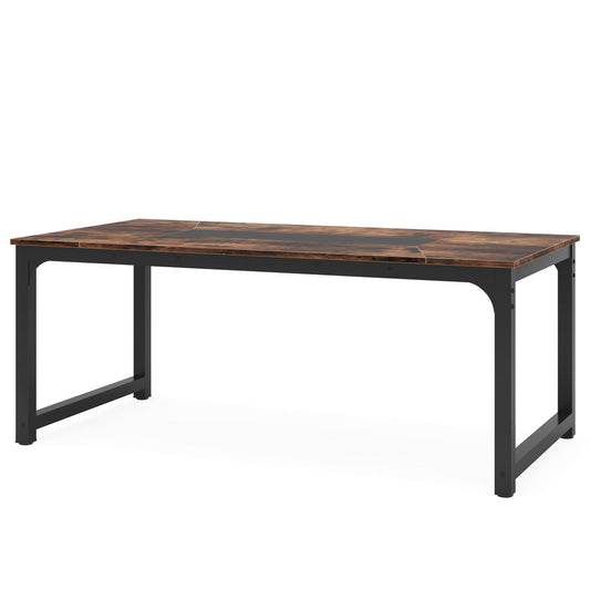 Rectangular Kitchen & Dining Room Table - Brown / Black