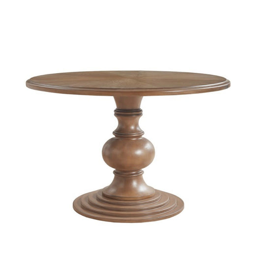 Round Pedestal Dining Table - Walnut