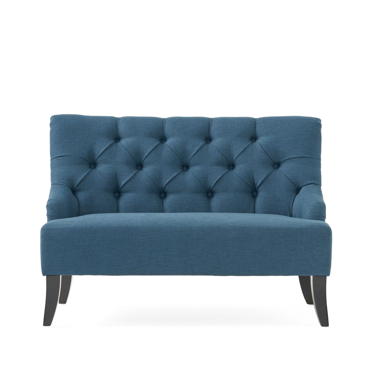 Nicole - French Style Upholstered Loveseat With Tufted Backrest