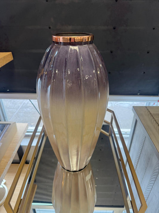 MISCELLANEOUS HOME ACCESSORIES 170- Gold and  gray vase