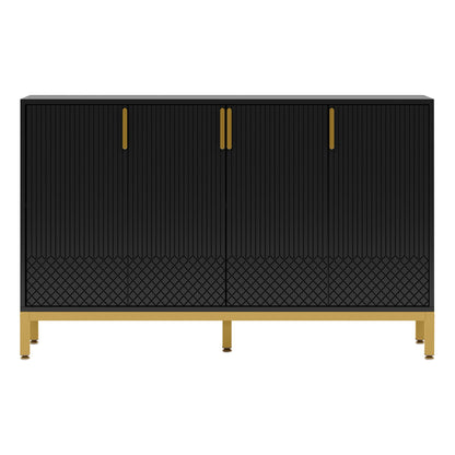 Buffet Sideboard Cabinet With Geometric Doors