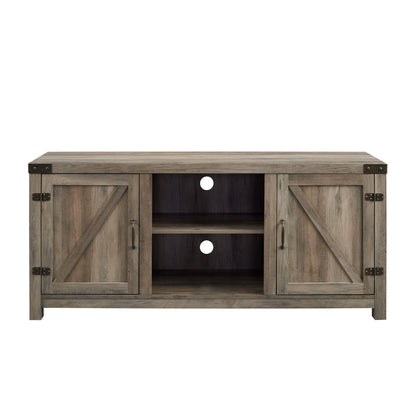 Farmhouse Barn Door TV Stand For TVs Up To 65"