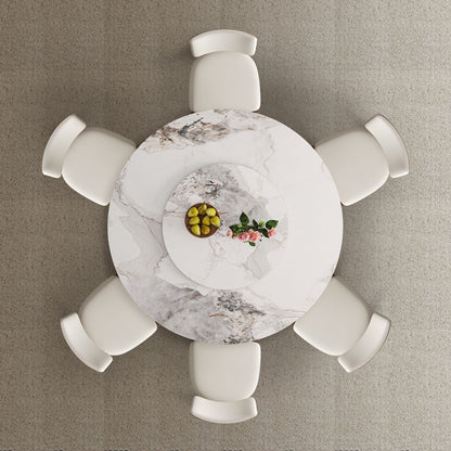 Dining Table Set With Wooden Base