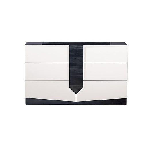 Vios - Zebra High Gloss Dresser - White