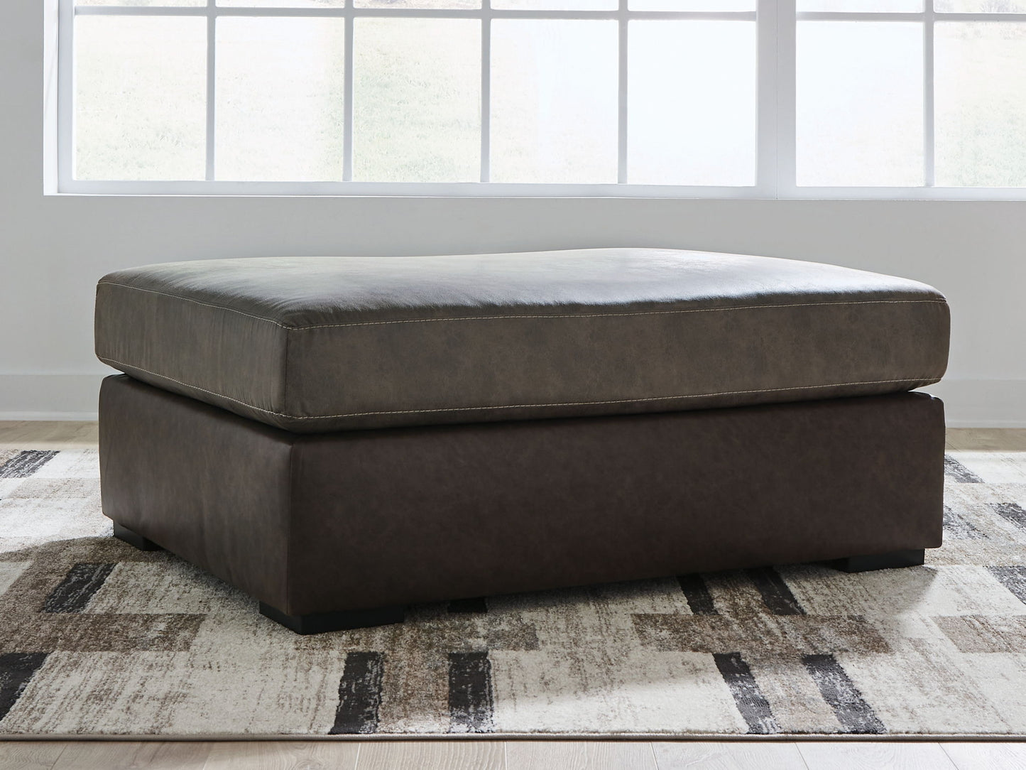 Castille Way - Oversized Accent Ottoman - Fossil