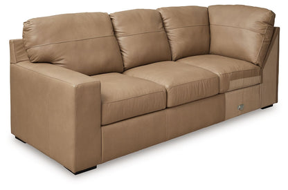 Bandon - Toffee - 3-Piece Sectional With Raf Loveseat - Leather Match