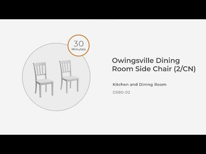 Owingsville - Black / Brown - Dining Room Side Chair (Set of 2)