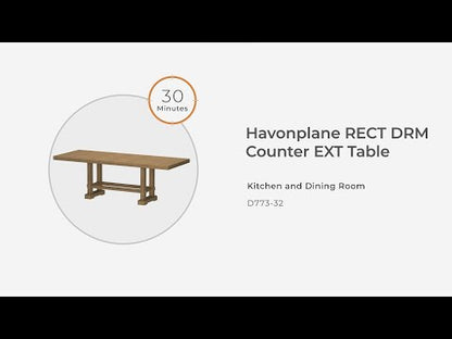 Havonplane - Brown - Rectangular Dining Room Counter Extension Table