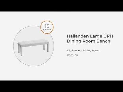 Hallanden - Black / Gray - Large UPH Dining Room Bench