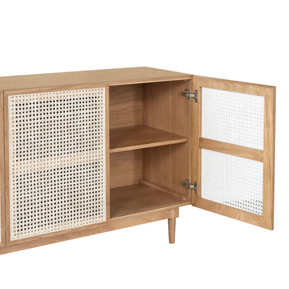 LH IMPORTS CANE SIDEBOARD - NATURAL - CAN003B-N