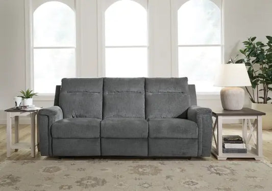 Ashley Barnsana Power Reclining Sofa - Gravel - 3320287C