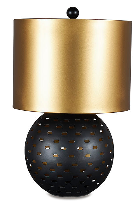 MAREIKE BLACK GOLD METAL TABLE LAMP BY ASHLEY